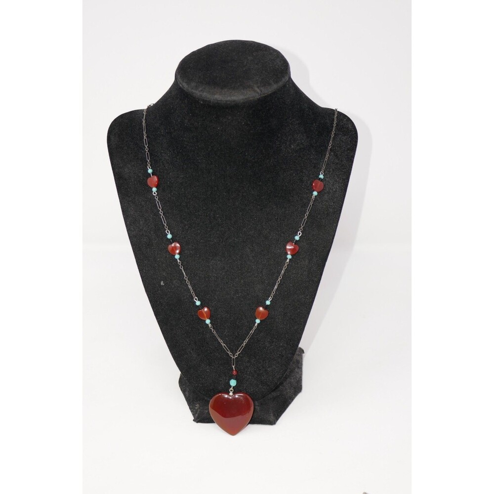 Lucy Isaacs Vintage Heart Pendant Necklace RARE
